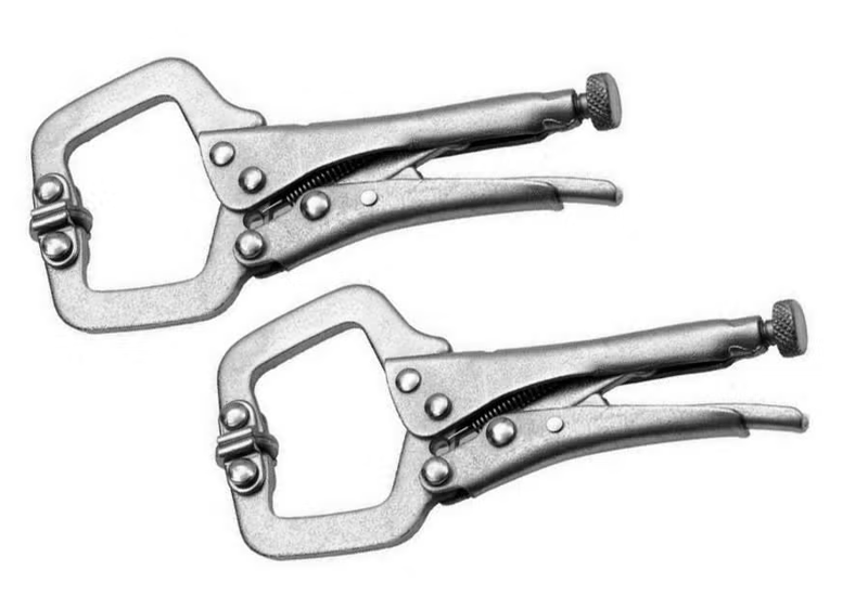 Set van 2 mini griptangen (125 mm)
