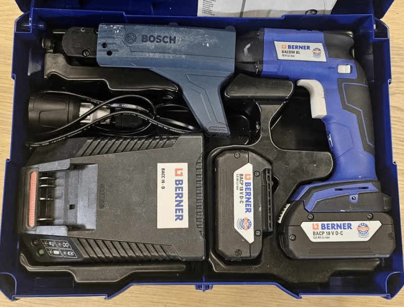 Berner BACDW BL 18V Gipsschroefmachine Bosch MA55 Magazijn S