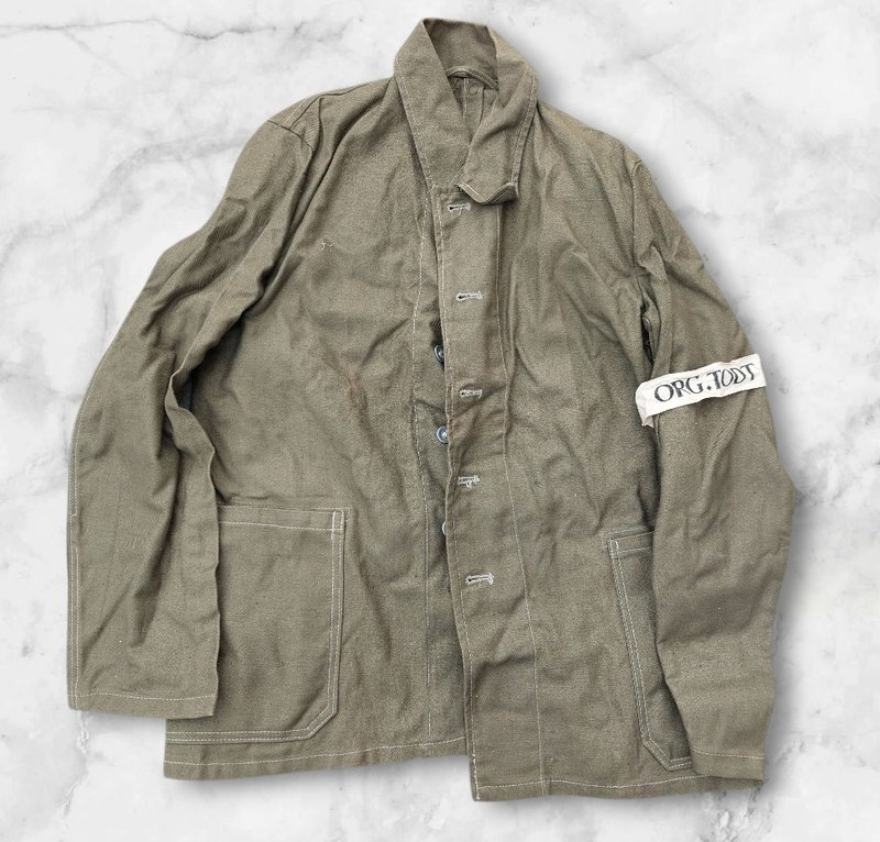 Duitse WO2 Org.Todt Drillich Feldbluse